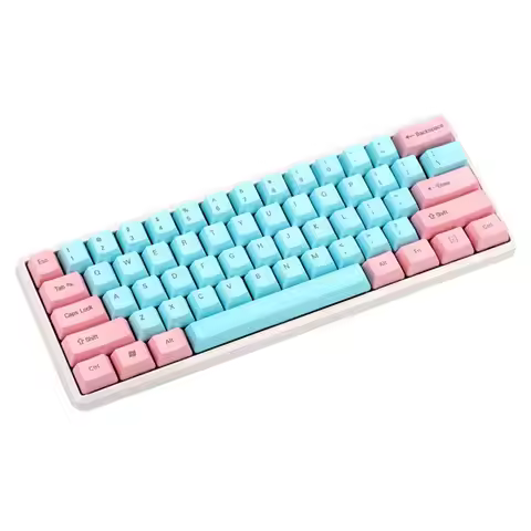 OEM 61 87 104 Key Miami Color Keycap Laser Engraving Blank Thick PBT Keyset For MX Mechanical Keyboa