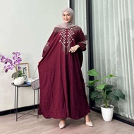 BILION KAFTAN ZULFIKAR RAYON GRADE A SUPER JUMBO MAXY DRESS LENGAN PANJANG KERUT BUSUI