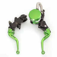 7/8" CNC Motorcycle Master Cylinder Reservoir Brake Clutch Lever For Kawasaki Z750 Z800 Z900 Z1000sx