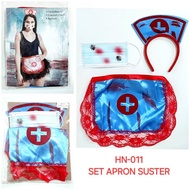 Halloween Costume Blood Doctor Mask Apron Nurse Sexy Nurse Halloween Cosplay Costume Horror Bloody M