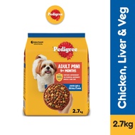 PEDIGREE Dog Food Dry - Mini Small Breed Pet Food in Chicken, Liver, and Vegetable Flavor (2.7kg)