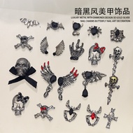 [NS336] 3PCS Nail charm Y2k luxury nail accessories dark theme gothic nail accessories gothic nail a