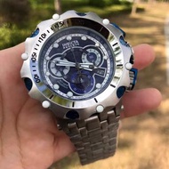 英威塔INVICTA多功能石英手錶 簍空精鋼手表直徑不含外框52mm，含外框56mm，厚度約2公分，重380克瑞士多功能石英機芯，有星期，日曆，計時等功能🤑：4800元  🛻：100元
