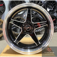 G-Forces [Gloss Black + Chrome Lips] Sport Rim 18x8.5JJ ET38 (5x112/114.3)