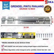 Grendel slot pintu 10 inch / 25 cm besi kayu panjang kuat murah - GRENDEL SS 12IN