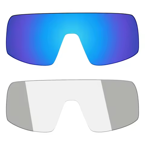 OOWLIT Two Pairs Replacement Lenses for Oakley Sutro OO9406 Sunglasses- Eclipse Photochromic and Blu