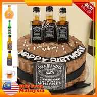 Beer Cake Topper Decoration 生日蛋糕装饰酒瓶摆件插件伏特加威士忌