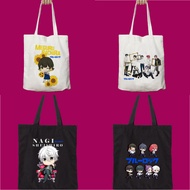 Blue Lock Anime Tote Bag Cute Japanese Anime Canvas Bag Children's Birthday Goodie Bag
