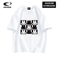OMOS 260GSM Oversized T-Shirt Rabbit
