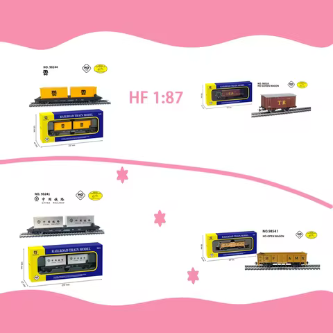HO Scale HF 1:87 Container/ HO-OPEN WAGON/HO-GOODS WAGON Train Model Classics Adult Souvenir Gift Ho
