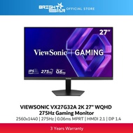 ViewSonic VX27G32A-2K 27" WQHD 275Hz IPS Gaming Monitor