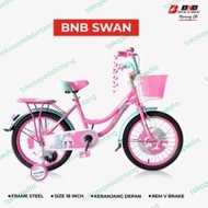 Sepeda Anak perempuan mini bnb swan 16,18,20 inch 