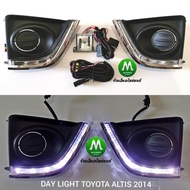 ไฟเดย์ไลท์อัลติส โตโยต้า ฝาครอบไฟตัดหมอก LED DAY​LIGHT​ TOYOTA​ ALTIS​ 2014 2015 2016​  (รับประกันสิ