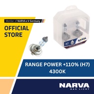 NARVA H7 Range Power +110% Brightness 4300K Halogen Headlight Bulbs (12V 65W)