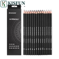KISFUN Graphite Pencil, Smooth Writing HB 2H 4H B 2B 3B Sketch Pencil Set, Journal Details Highlight