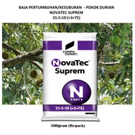 500g BAJA PEMBESARAN ANAK POKOK DURIAN (1 - 4 TAHUN) -- NOVATEC SUPREM 21:5:10 (+3+TE)