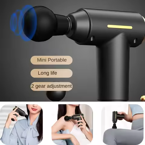 Fascial Massage Gun Electric Percussion Pistol Massager Body Neck Back Deep Tissue Muscle Relaxation