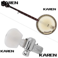 KAREN1 Banjo Tuning Peg, ​Geared|Head​ Tuning Button​ ​Banjo|Head, ​Zil Alloy​ ​Banjo Accessory​ ​Ba