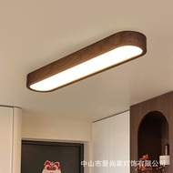 Black Walnut Foyer Ceiling Light Entrance Aisle Light Chinese Balcony Entrance Long Strip Simple Mod