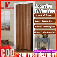 6mm Folding door PVC Sliding door simple Partition Rail Door accordion Sliding door for kitchen and 