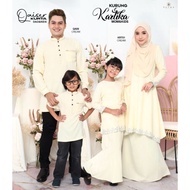 YES  KURUNG KARTIKA & KURTA QAISER SEDONDON / CREAM / BAJU RAYA 2022 / FAMILY SET / KURUNG SULAM / B