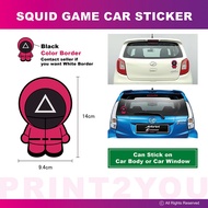 SQUID GAME CAR STICKER