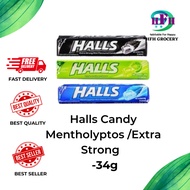 🔥 Halls Candy - Mentholyptos / Vita C Lime / Extra Strong  (34g) 🔥