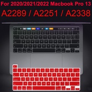 Silicone keyboard cover for 2021 2022 Macbook Pro M2 M1 13 inch A2338 A2251 A2289 silicon keyboard p