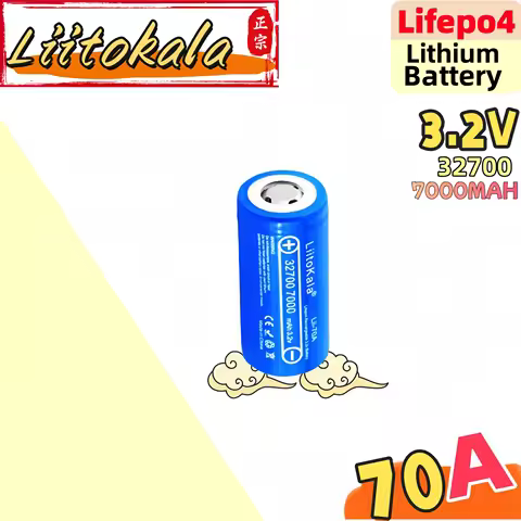 wholesale+retail LiitoKala 3.2v 32700 7000mAh lifepo4 rechargeable battery 5C discharge Lii-70A fami