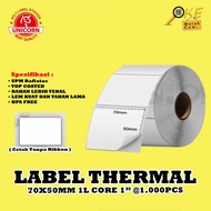 Thermal Barcode Label Sticker 70x50 mm / 70 x 50 mm / 70x50mm 1,000 pcs