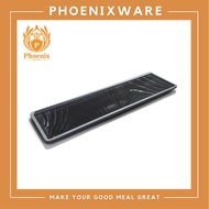 Tray Length 14 Inches 16 Melamine Black White Edge Long Plate Flat Cloth Phoenix B184514BW B184516BW