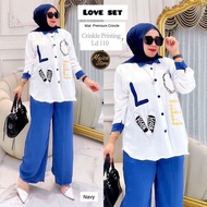 Kringkel LOVE SET | All over INDONESIA | Screen PRINTING SETCEL | Beautiful Suit | All over INDONESI