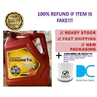 Perodua Oil Filter 15601-00R01-000 + 0W20 Fully Synthetic engine oil - 4 Litre **NEW PACKAGING (RED)