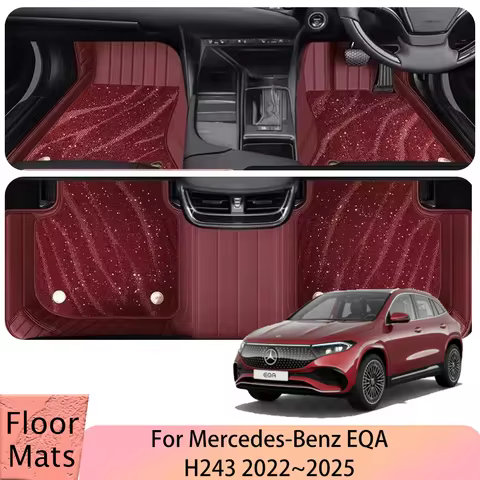 For Mercedes-Benz EQA 2022~2025 2023 2024 RHD LHD Car Floor Mats Scratch Resistant Carpets Pad Inter