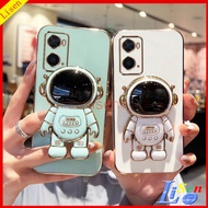 Casing OPPO A96 Casing OPPO A76/A17/A17K/A78 5G/A74 5G/A95/A74/Reno5/Reno 8T 5GAstronaut Stand Phone