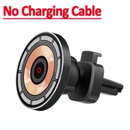 ZUZG 15W Magnetic Car Wireless Charger Phone Holder Stand for iPhone 16 15 14 13 12 Pro Max Mini Car