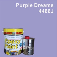 4488J PURPLE DREAMS Epoxy Paint ( Heavy Duty Coating Brand ) Floor Coating Paint / Cat Lantai interior &amp; exterior cement