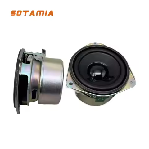SOTAMIA 2PCS 2.5 Inch Full Range Speaker 8 Ohm 10 Watt Mid Tweeter with Anti Magnetic Cover Iron Fra