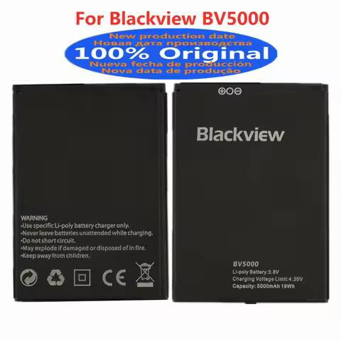 New 100% Genuine Blackview BV5000 Battery 5000mAh For Blackview BV5000 BV 5000 Smart Phone With Trac