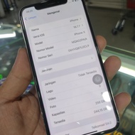 IPHONE X 256GB SECOND BEKAS IBOX INDONESIA