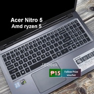 【Ready Stock】☄Acer Keyboard Cover NITRO5 Amd ryzen 5 AN515 55 54 Keyboard Protector 15.6 Inch Soft S