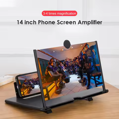 14 Inch 3D Screen Amplifier Mobile Phone Screen Video Magnifier for Smartphone Enlarged Screen Phone