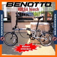 Folding Bike Benotto Volga 16 inch Brompton Style Basikal Lipat
