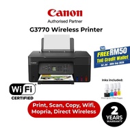 Canon PIXMA G3770 Wireless Refillable Ink Tank Printer with Low-Cost Printing