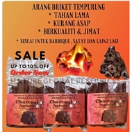 ARANG BRIKET TEMPURUNG 1KG-10KG - JIMAT & BERKUALITI