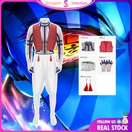 🇲🇾Ready Stock🇲🇾 Demon Slayer Akaza Cosplay Set Upper Rank Three Costume Full Outfit Anime Cosplay