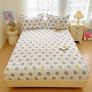 Small floral style 880TC Cotton Single/Queen/King Fitted Bedsheet Pillow Case Cadar Murah Sarung Ban