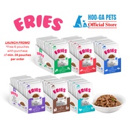 (NEW) Eries, Chunk in Gravy Wet Cat Food, 85g Pouch [Bundle of 24 per carton] AAFCO Approved