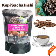 WHITE COFFEE SACHA INCHI 10 Sachet Kopi Sacha Inchi Oil Kesihatan Kaya Omega 3 6 9 Minuman Berkhasia