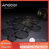 1buycart Andoer 49mm Digital Slim CPL Circular Polarizer Polarizing Glass Filter for DSLR Camera Len